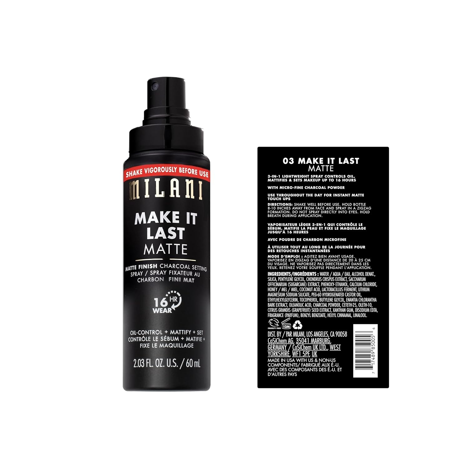 image:imageMilani Make It Last Dewy Setting Spray for Makeup Dewy FinishMatte 2 Pack
