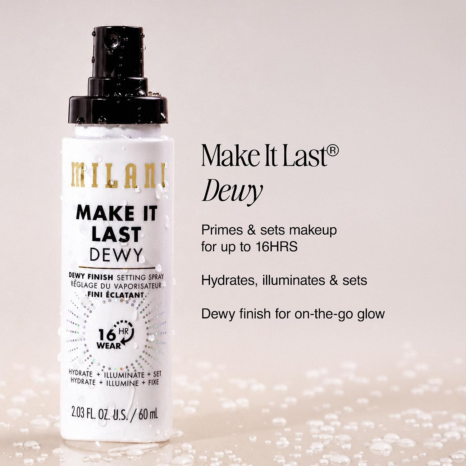 image:imageMilani Make It Last Dewy Setting Spray for Makeup Dewy FinishOriginal Dewy 2 Pack