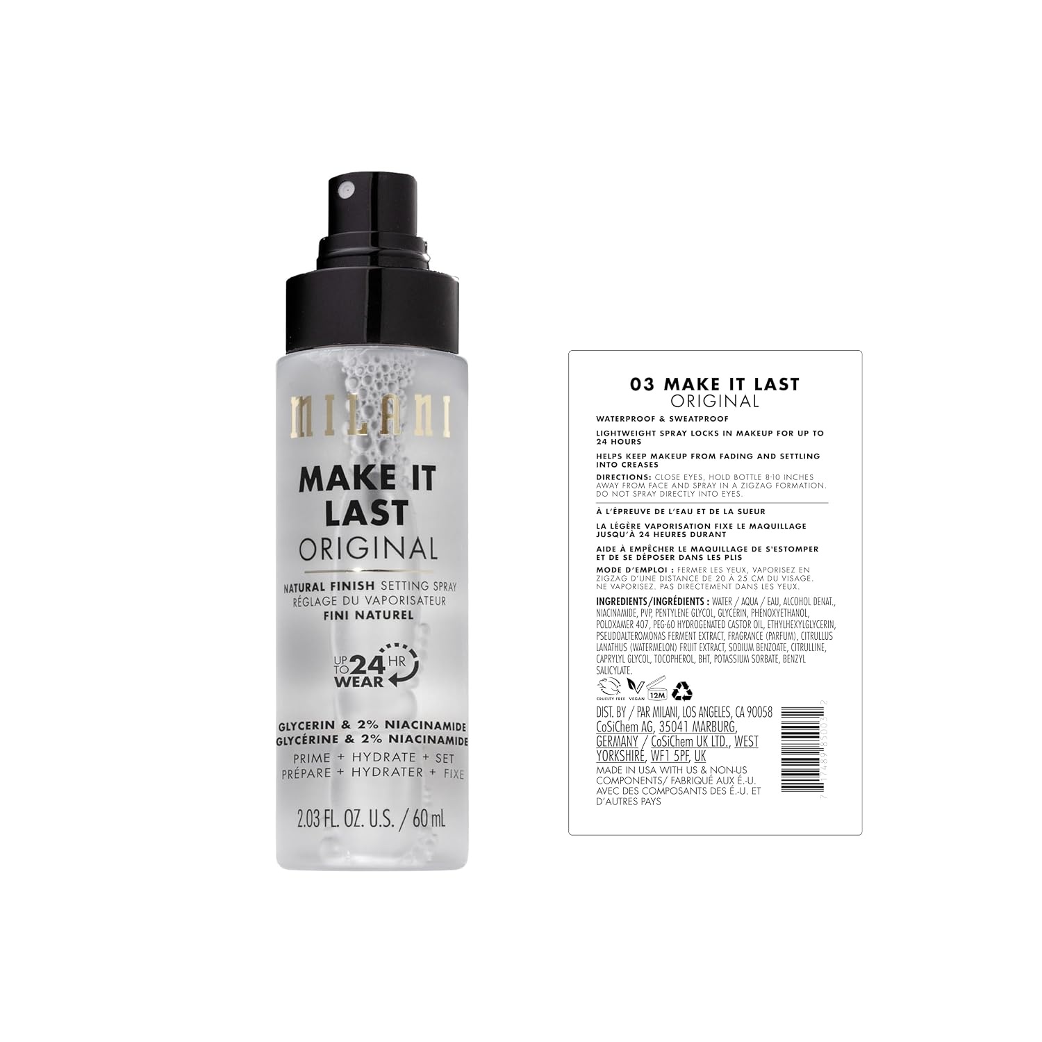 image:imageMilani Make It Last Dewy Setting Spray for Makeup Dewy FinishOriginal 2 Pack