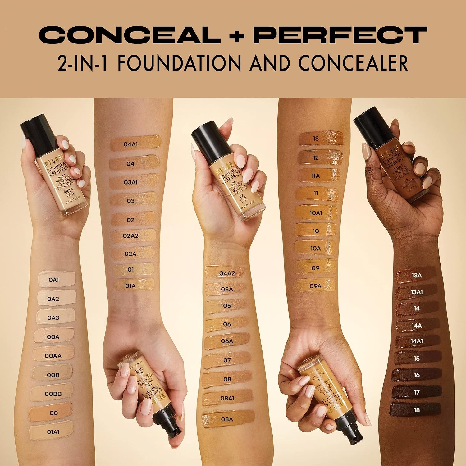 image:imageMilani Make It Last Setting Spray and Conceal Perfect 2in1 Foundation Concealer Golden Vanilla