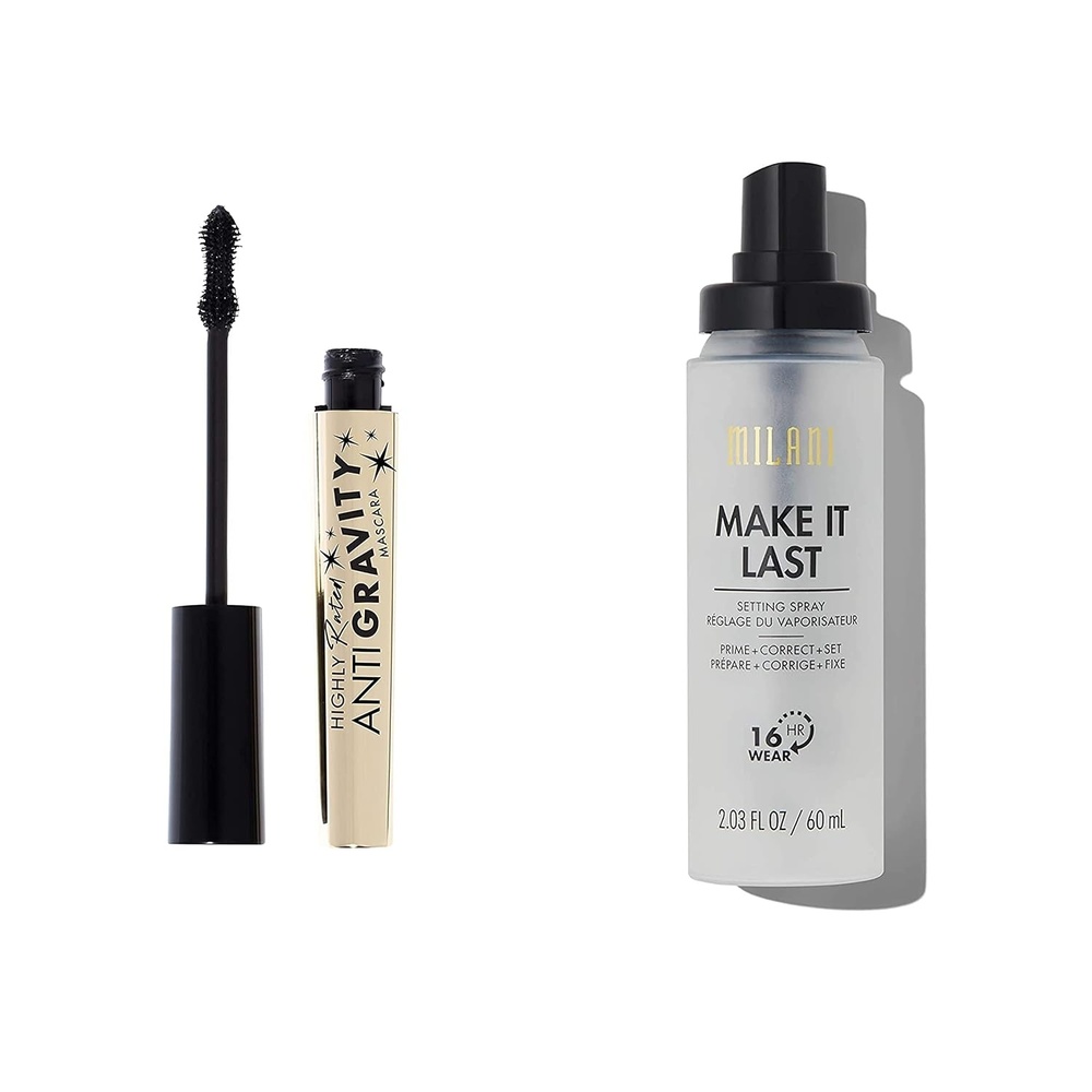 image:imageMilani Make It Last 3in1 Setting Spray and Primer amp Milani Highly Rated AntiGravity Black Mascara with Castor Oil and Molded Hourglass Shaped Brush