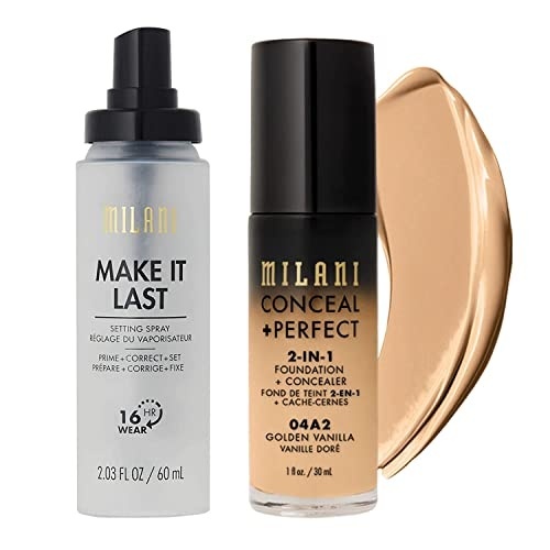 image:imageMilani Make It Last Setting Spray and Conceal Perfect 2in1 Foundation Concealer Golden Vanilla
