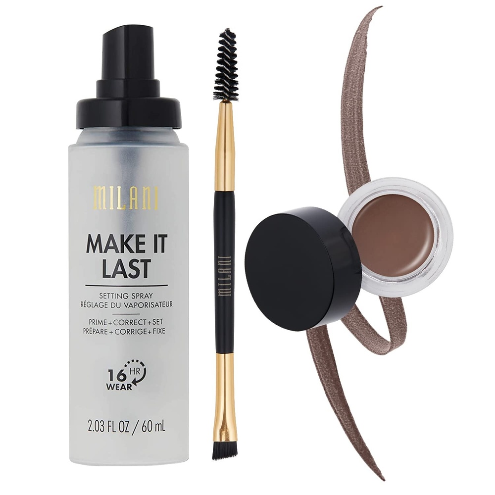 image:imageMilani Make It Last Setting Spray and Stay Put Brow Color Dark Brown