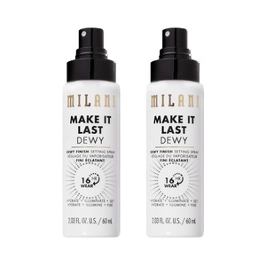Milani Make It Last Dewy Setting Spray for Makeup – Dewy Finish(Dewy (2 Pack))